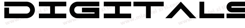 DigitalSansEFOP Bold字体转换